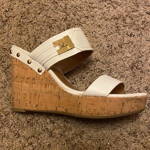 Tommy Hilfiger White Sandal Wedges